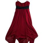 Speechless Y2K  Sz M Babydoll Dress Red Empire Asymmetrical Fairy Whimsy Vampire Photo 0