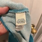 LL Bean Teal Sweatshirt Skirt Tie‎ Waist Pockets Women's Sz Large Beach Blue Photo 5