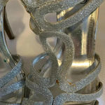 Unlisted  Strappy Silver 4 Inch Stiletto Platform Heels Shoes Women’s Size 9 Photo 8