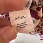 Brandy Melville  Womens Rose‎ Flower Sundress Red White Photo 8