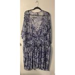 Torrid 5 Purple Tie-Dye Mesh Smock Waist Swimsuit Cover Up Dress 5x 28 Photo 2
