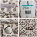 Wonderly Womens Cheetah Print Shorts High Waist Frayed Hem Size 30 Brown NEW Photo 2