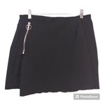 Bar III  Asymmetrical Mini Skirt Deep Black Size L Photo 1