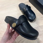 Coach NWT Leather Clogs Size 5 Photo 0