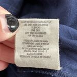 Free People  Navy Blue and Silver Springs Embroidered Blouse Tunic Top Photo 7