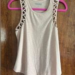 Mudd Dusty rose cutout tank top Photo 0