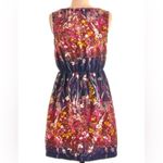 Moon Collection  navy pink and white floral dress size small Photo 2