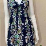 BCBG Maxazria Floral Blue Sun Dress Photo 2