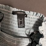 Forever 21  Light Blue Ruched Ruffle Crop Tube Top Women’s Sz S EUC Photo 5