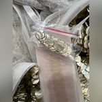 Monique Leshman Lolita Mini Skirt Size Small NWT Gold Sequin Hidden side zipper Photo 4