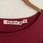 Michael Stars  Wine Burgundy Mini Dress Ruched NWOT Photo 1