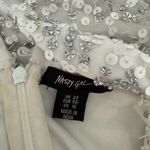 Nasty Gal White Long Sleeve Sequin Dress, Size 18 Photo 5
