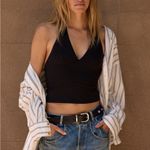 Free People  Still Here Blue Halter Cami Top Size‎ XS Photo 4