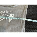 Maurice's "I'm Just Here For The Boos" Gray/White Graphic Tee Short Sleeve Size M Photo 6