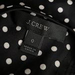 J.Crew Black & White Polkadot Pattern Short Flutter Sleeve Blouse Top Shirt 0 Photo 2