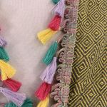 Sun Followers Yellow and Gray Woven Tasseled Cardigan One Size Beach Cover Photo 4