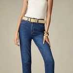 J.Crew NWT High-rise Straight Jean 1996 Semi-stretch Demi Wash Blue Photo 0