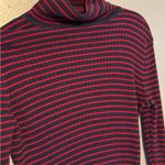 Talbots Petites Lightweight Striped Turtleneck Sweater Photo 4