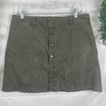 Falls Creek  olive green button front skirt Photo 0