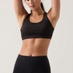 Athleta New  S Ultimate Ease Bra A-C Size Small Black Racerback Photo 0