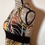 Body Central MAXI MULTICOLOR BOHO SUMMER HALTER DRESS BUILT IN BRA by  SIZE MED Photo 4