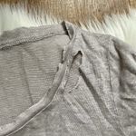 Olivaceous  Distressed Knotted Tee Photo 3