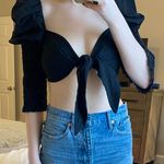 Princess Polly Black Crop Top Photo 0