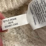 Madewell Cream Cable Knit Crewneck Sweater Size Small Photo 9