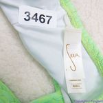 NEW Seea x Free People Georgia bikini top, green, S Green Photo 7
