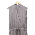 Anthropologie Cloth & Stone Jenna Cropped Jumpsuit Lavender Gray Tencel Size XS Photo 4