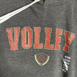 Lucky Dog Charcoal Gray Volley Volleyball Hoodie Sweatshirt Size Medium Photo 3