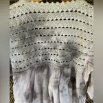 Hand dyed kimono, boho crochet , hand Tie dye , festival , plum/ white Size undefined Photo 2