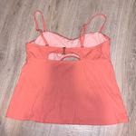 Time And Tru  orange open belly tankini swimsuit top Photo 2