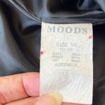 Vintage 90s Moods Pencil Maxi Skirt US 6 Formal Minimalist Holiday Back Slit Black Photo 9