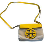 Tory Burch Miller Canvas Crossbody Bag in Lemon Drop Photo 0