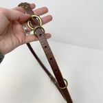 American Eagle Thin .5" Leather Harness Belt Brown Size L Photo 5