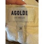 AGOLDE  Jeans Women 26 Winter White Paper Wash Remy High Rise Crop‎ Straight Leg Photo 6