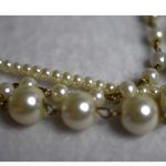 Source Unknown Vintage 50's Gold Tone Multi Strand 42" Faux Pearl Gently Worn Necklace Photo 1