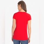U.S. Polo Assn. Womens V-Neck -Shirt Small RED w/ Logo Casual PREPPY Basics EUC Photo 2