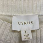 Cyrus  nwt ivory long sleeve women’s‎ sweater size large Photo 3