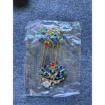 Elegant Oriental Hair Accessory Set – 5 PCS Gold Tone Crown Tiara Pearl New Blue Photo 5