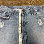 American Eagle Vintage Hipster Boot Cut Jeans Womens 6 Blue Low Rise Distressed Photo 2