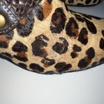 Cole Haan  Womens Calf Hair Leopard Print Shoes Size 8.5 Wedge Heels Clogs D25984 Photo 3