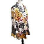 Maggie Barnes Women’s Vintage Satin Button Down Blouse Size 2X 22/24 Artsy Photo 6