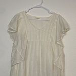 World Market Ivory Ruffle Sleeve Mini Dress White Size undefined Photo 1