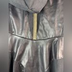 Spirit Halloween Goth Robe M Hoodie Black Zip Front Photo 3