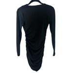 SheIn SZ S Allurite Plunging Neck Ruched Bodycon Dress Photo 4