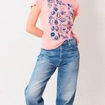 NWT Mother Denim The Dodger Flood Loose Fit Jeans in Mediterranean Muse Blue 28 Photo 0