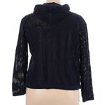 LAUREN Ralph Lauren LRL Dark Navy Blue Mesh Crochet Hoodie Women’s Size XL Photo 1