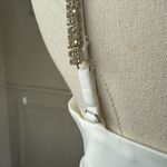 Bagatelle NWT  White Large Bow Crop Top Rhinestone Straps 8 Photo 5